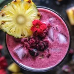 Delicious Zesty Hibiscus Pineapple Smoothie
