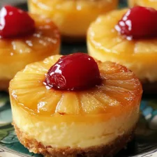 Mini Pineapple Upside Down Cheesecakes Recipe