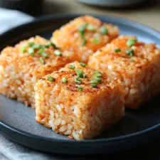 Crispy Salmon Rice Squares Recipe