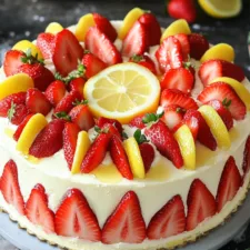 Irresistible Succulent Strawberry Lemon Cake Recipe