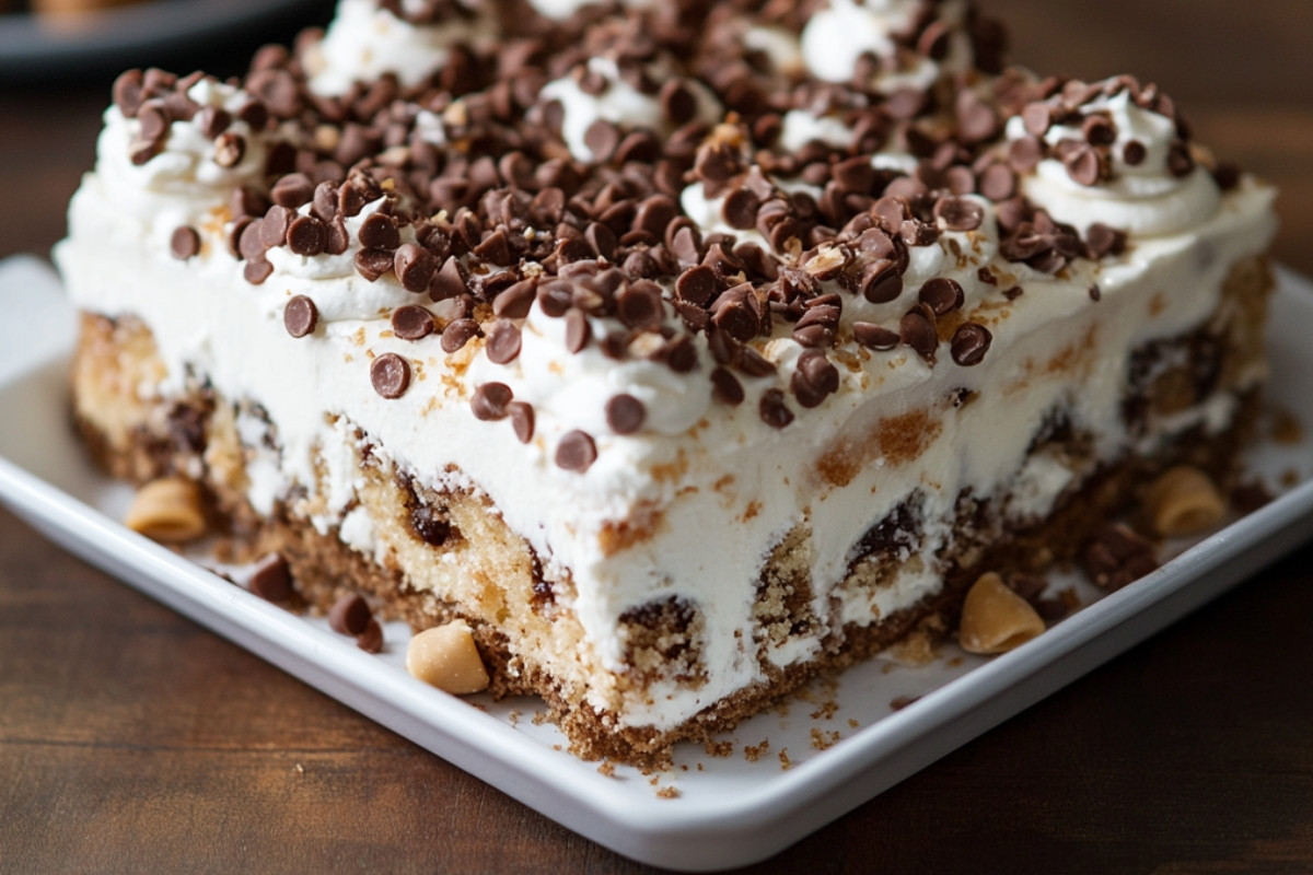 Cannoli Poke Cake Recipe