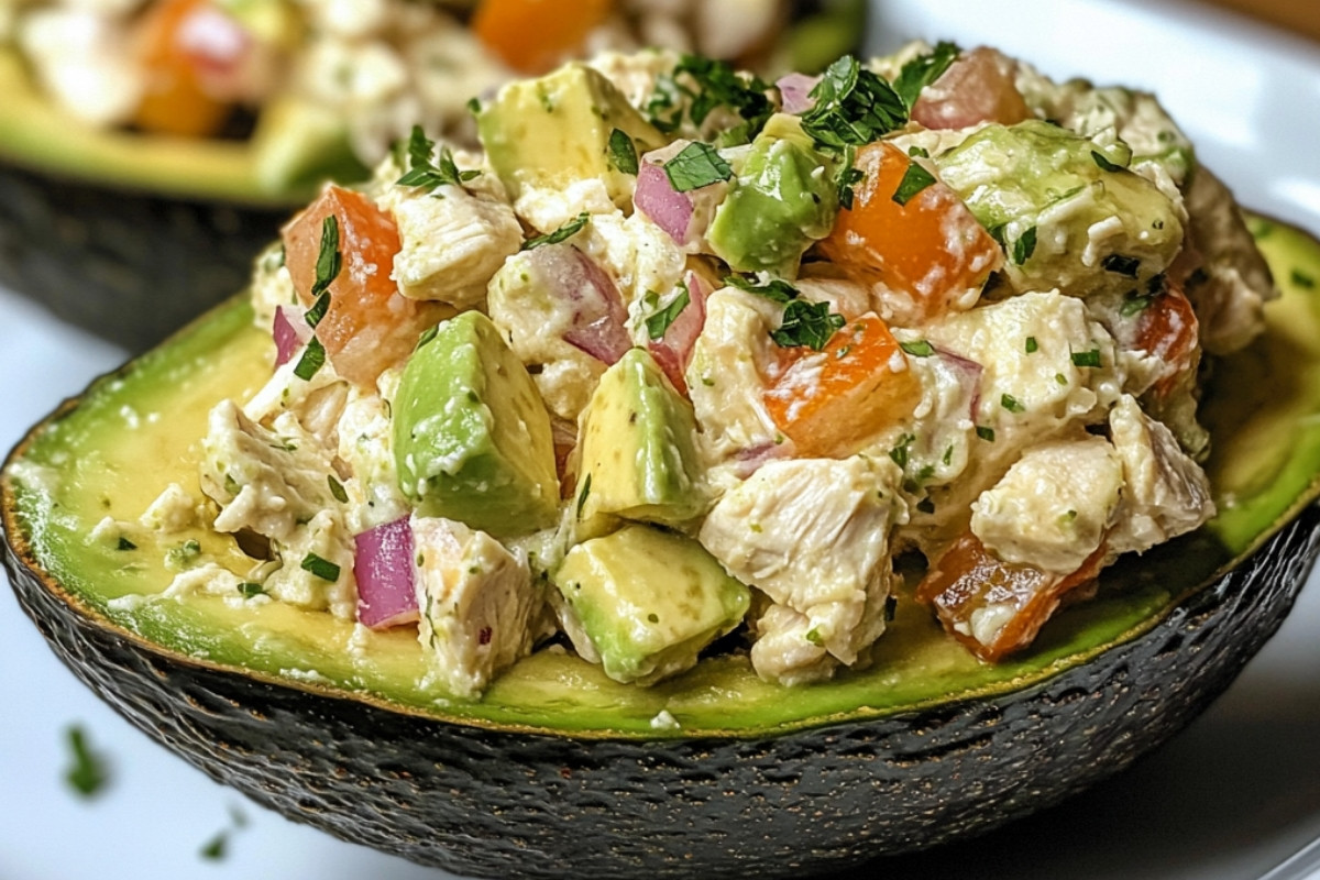 Chicken Salad Stuffed Avocado Recipe
