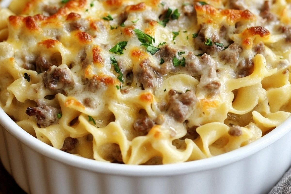 Creamy Beef Noodle Casserole Recipe