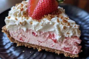 Decadent Delight: Creamy Strawberry Cheesecake