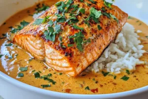 Delicious Coconut Curry Salmon Delight Delicious Coconut Curry Salmon Delight