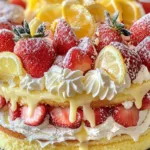 Delightful Strawberry Lemon Layer Cake with Zest 8 Delightful Strawberry Lemon Layer Cake with Zest