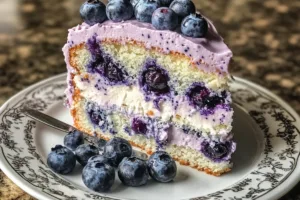 Heavenly Delight Blueberry Chiffon Cake