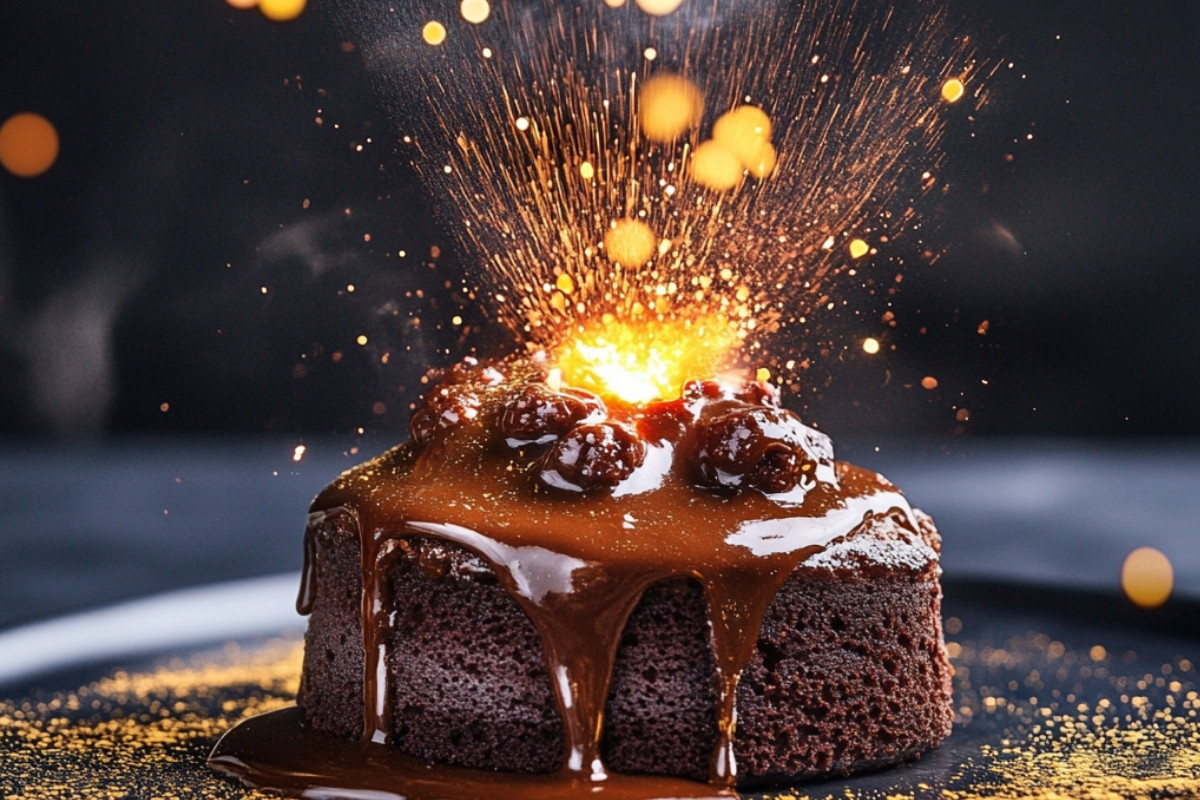Indulgent Decadent Molten Lava Cake Explosion