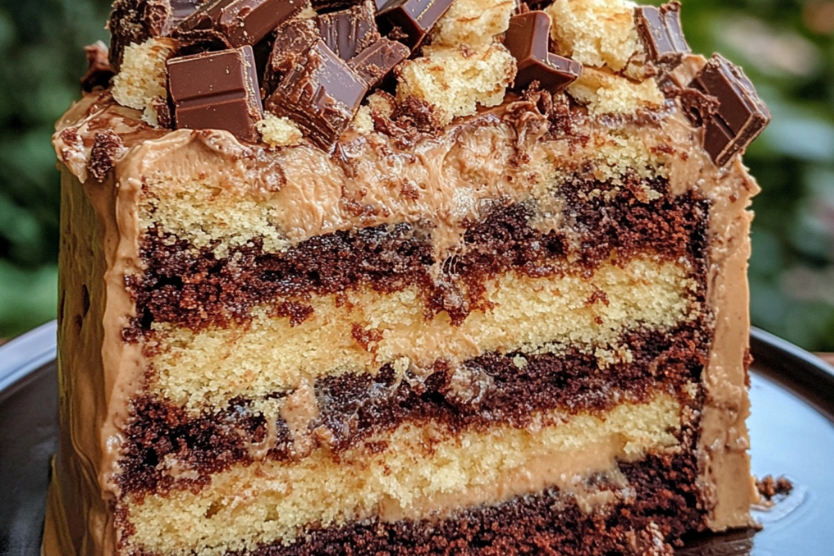 Irresistible Decadent Snickers Cake