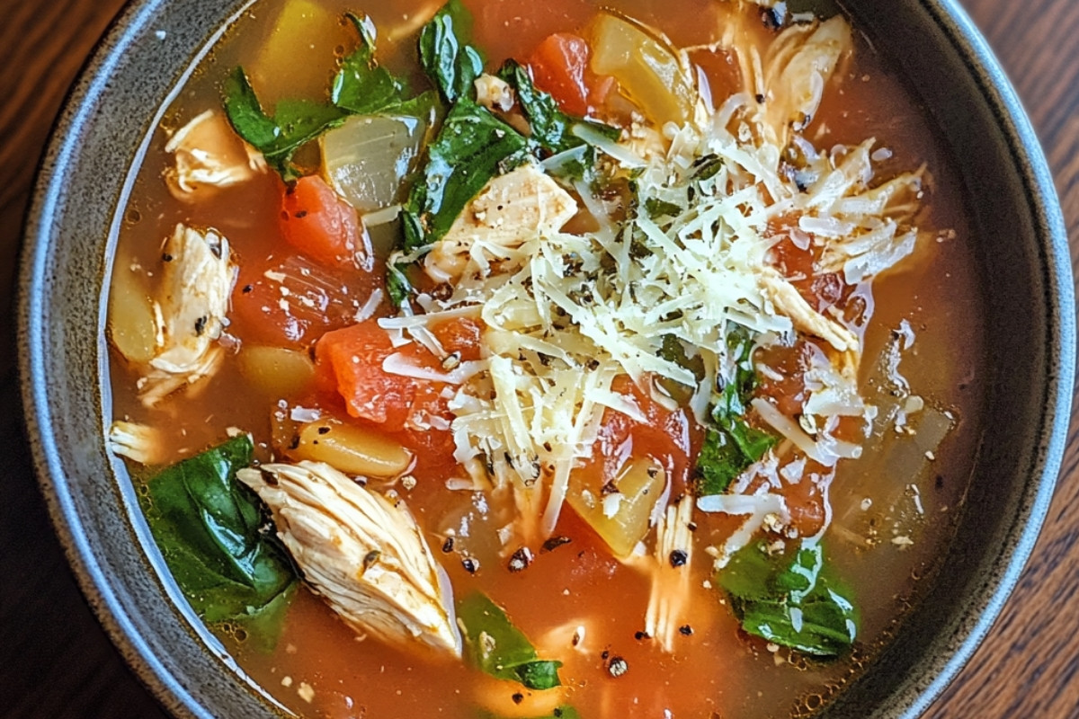 Irresistible Hearty Tuscan Chicken Soup