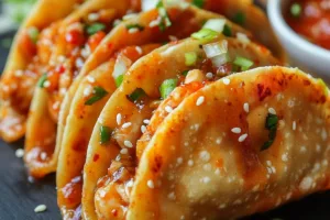 Irresistible Spicy Chicken Wonton Tacos Recipe Irresistible Spicy Chicken Wonton Tacos Recipe
