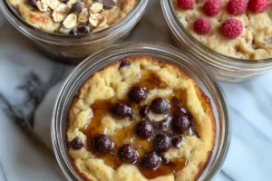 Baked Protein Pancake Bowls for Delicious Meal Prep