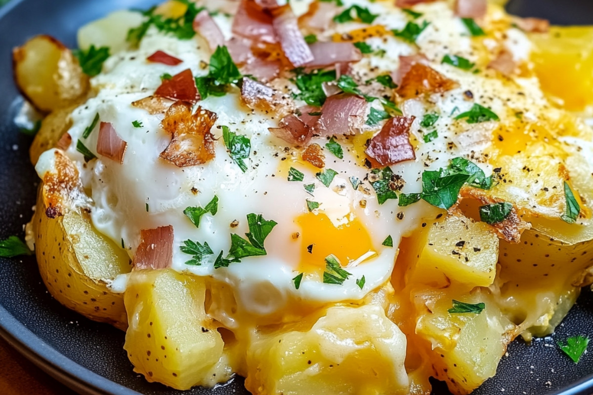 Cheesy Potato Egg Delight