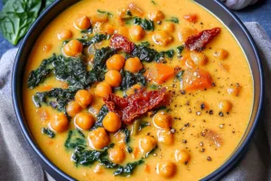 Creamy Delightful Tuscan Chickpea Soup