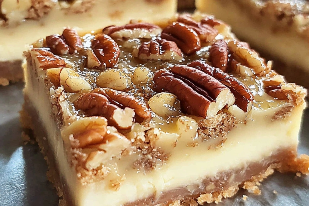 Delicious Pecan Pie Cheesecake Bars