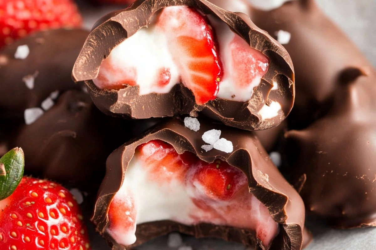 Delightful Chocolate Strawberry Yogurt Clusters