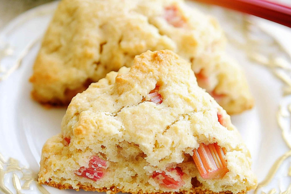 Delightful Rhubarb Scones