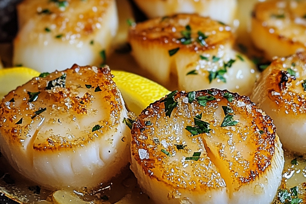Garlic Butter Delight Baked Scallops