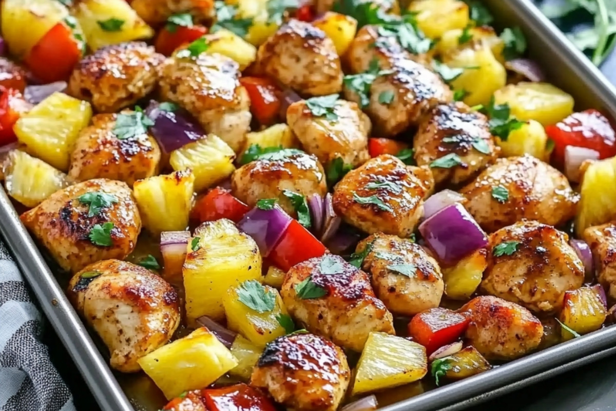 Hawaiian Chicken Sheet Pan: A Delicious Tropical Escape for Dinner
