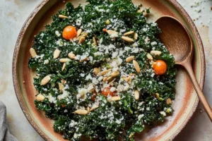 Lemony Delight: Parmesan Kale Salad Lemony Delight: Parmesan Kale Salad