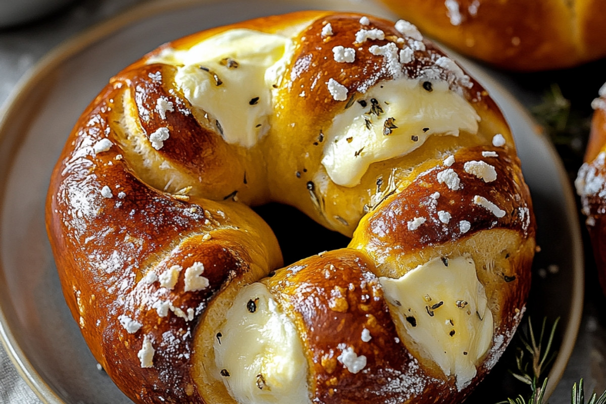 Mozzarella-Stuffed Soft Pretzels Delightfully Tasty