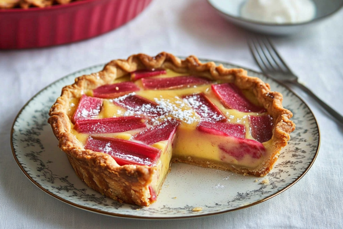 Rhubarb and Custard Tart Delight