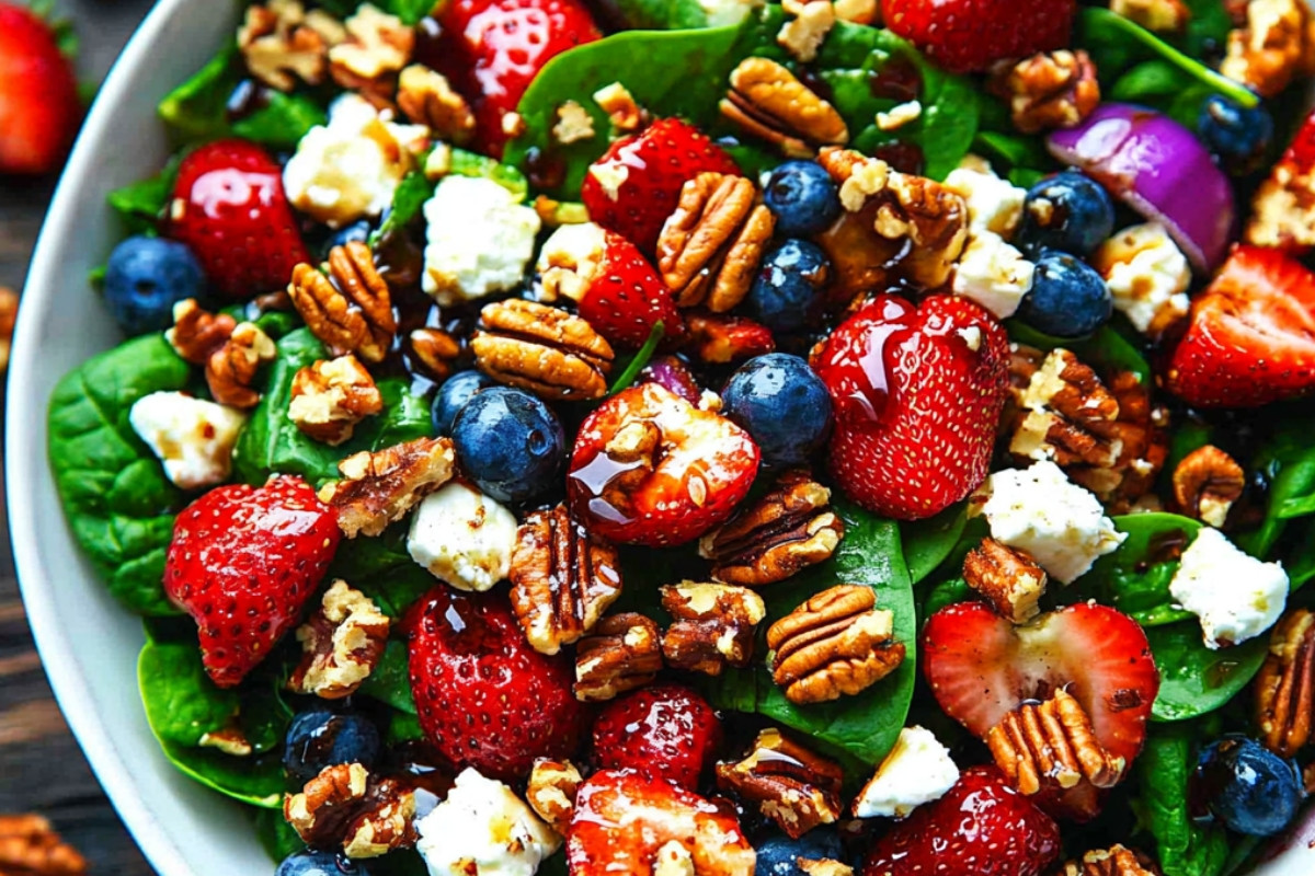 Strawberry Spinach Salad Delight