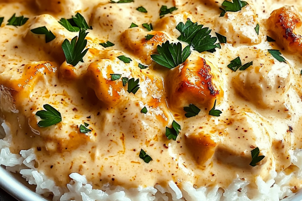 Creamy Delightful Smothered Chicken and Rice