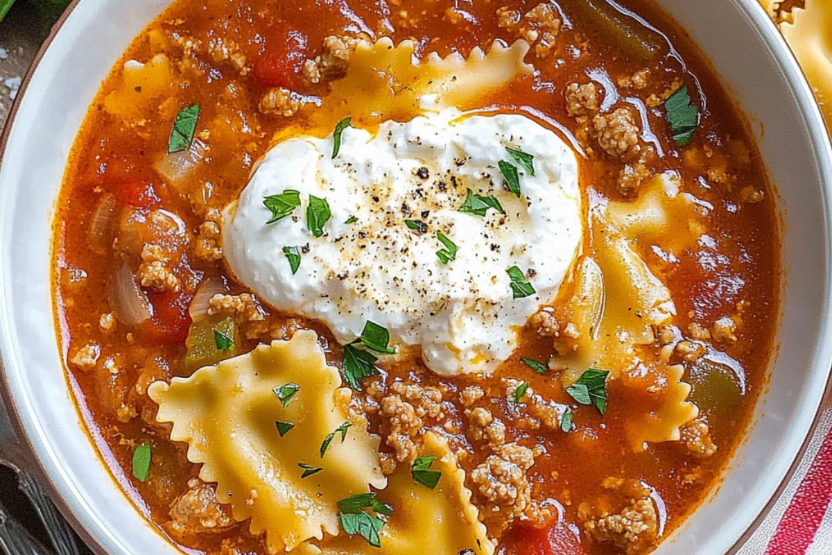 Delightful Lasagna Soup