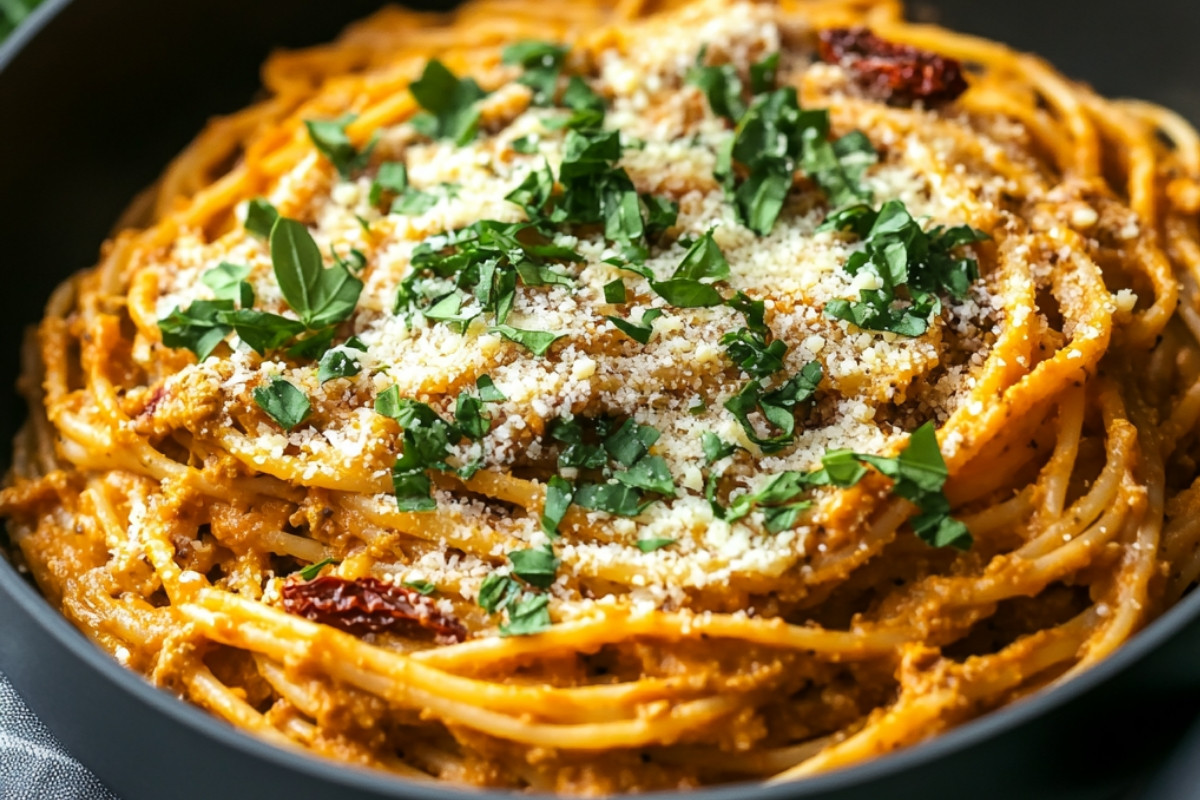 Vegan Delightful Sun-Dried Tomato Pasta