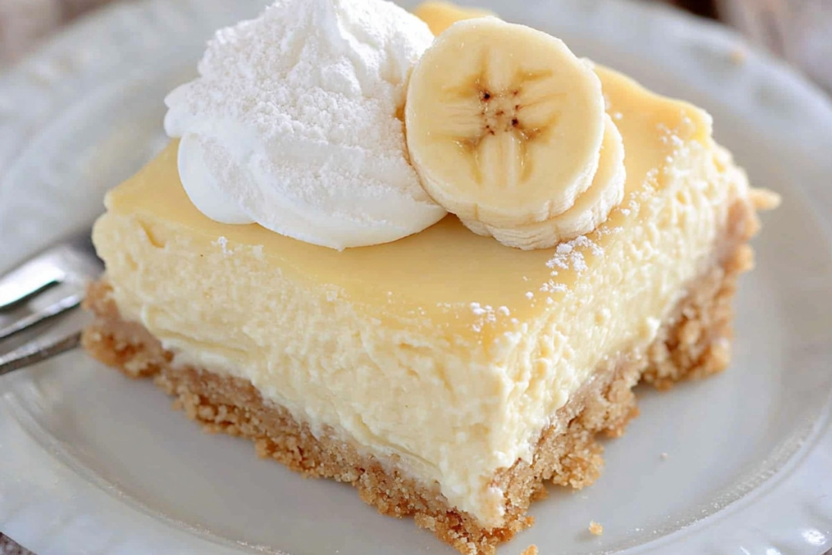 Banana Delight Cheesecake Bars