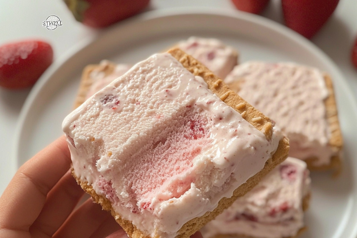 Delicious Strawberry Ice Cream Delight