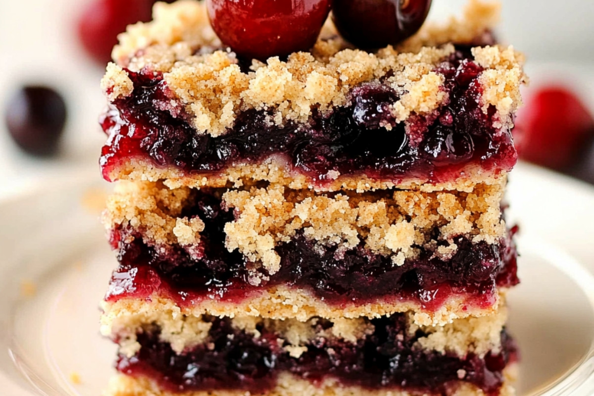 Delightful Cherry Pie Crumb Bars