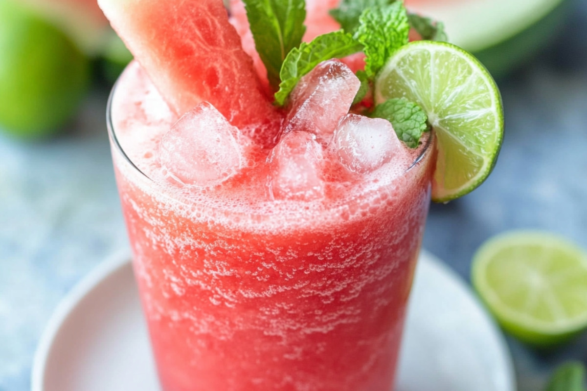 Refreshing Watermelon Mint Lime Delight