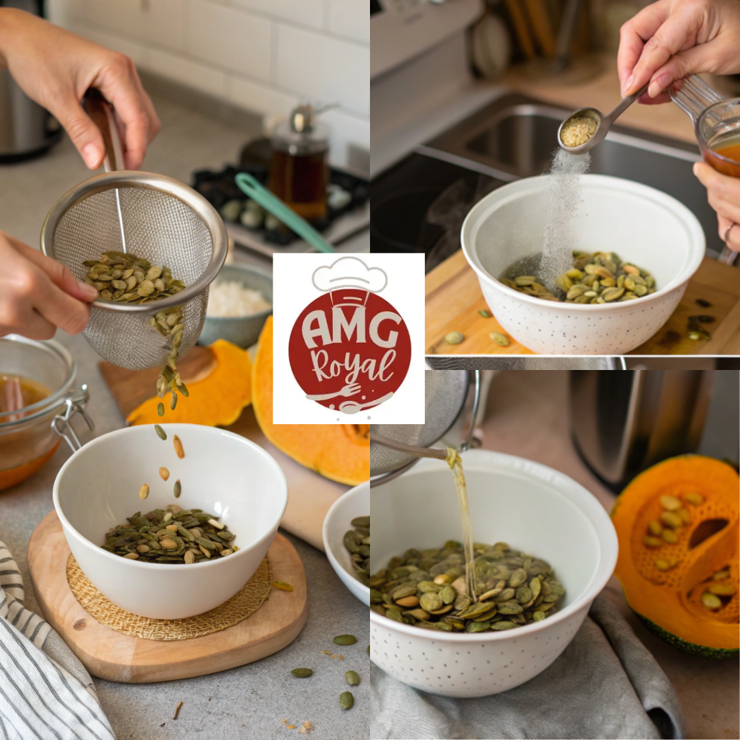 Pumpkin Seed Tea Recipe For Weight Loss 4 Straining pumpkin seed tea into a mug
