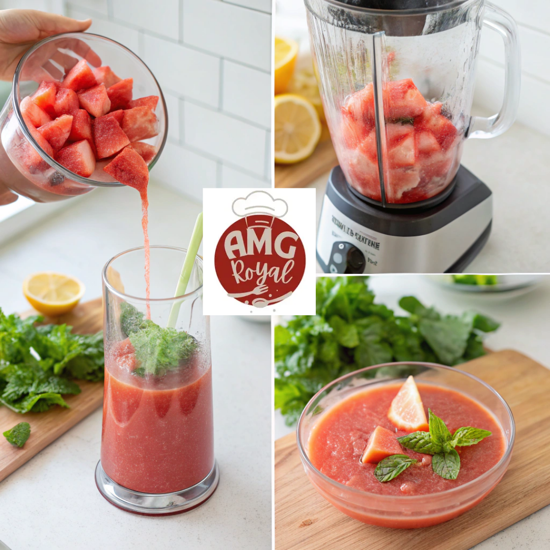Watermelon Juice for Weight Loss Recipe: Delicious, Easy, and Effective (+Video) 4 Ingredients and blender for making watermelon juice