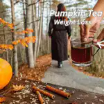 Woman preparing pumpkin tea