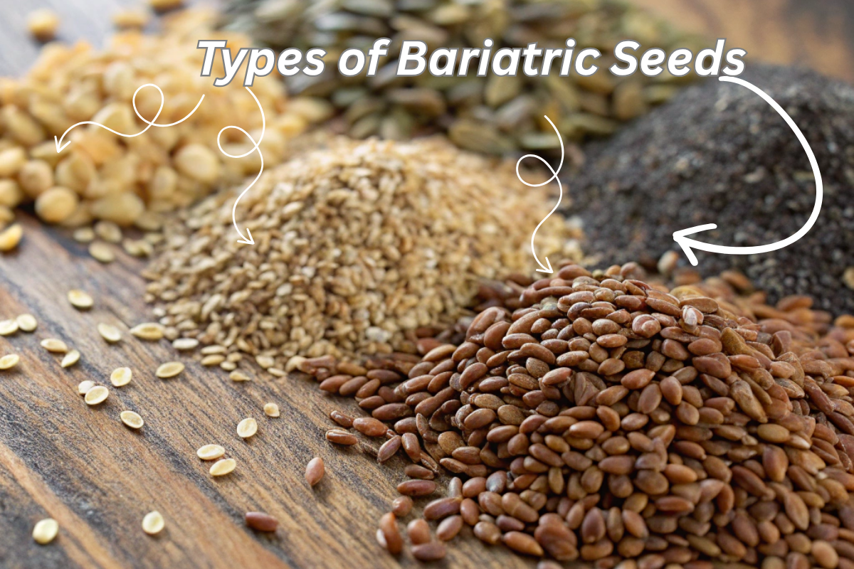 A variety of natural seeds known for weight loss