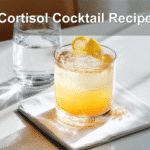 Cortisol Cocktail Recipe: Boost Relaxation & Balance Hormones 2 Cortisol Cocktail Recipe beautifully presented in warm hues with clear water beside it