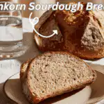 Sourdough Peach Cobbler served warmly