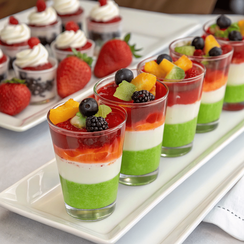 Sugar-Free Jello and Greek Yogurt: The Sweet & Healthy Duo You Didn’t Know You Needed 2 Colorful Jello and Greek yogurt parfaits