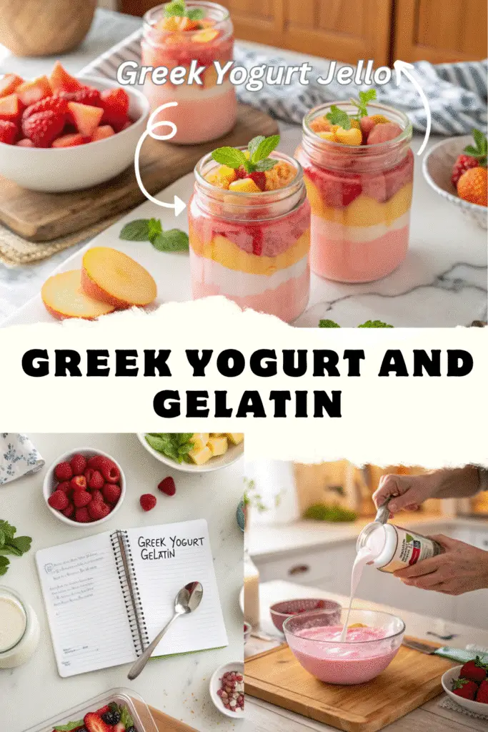 Greek Yogurt Jello Recipe That’ll Rock Your Snack Game 5 Flat lay of Greek yogurt jello recipe summary