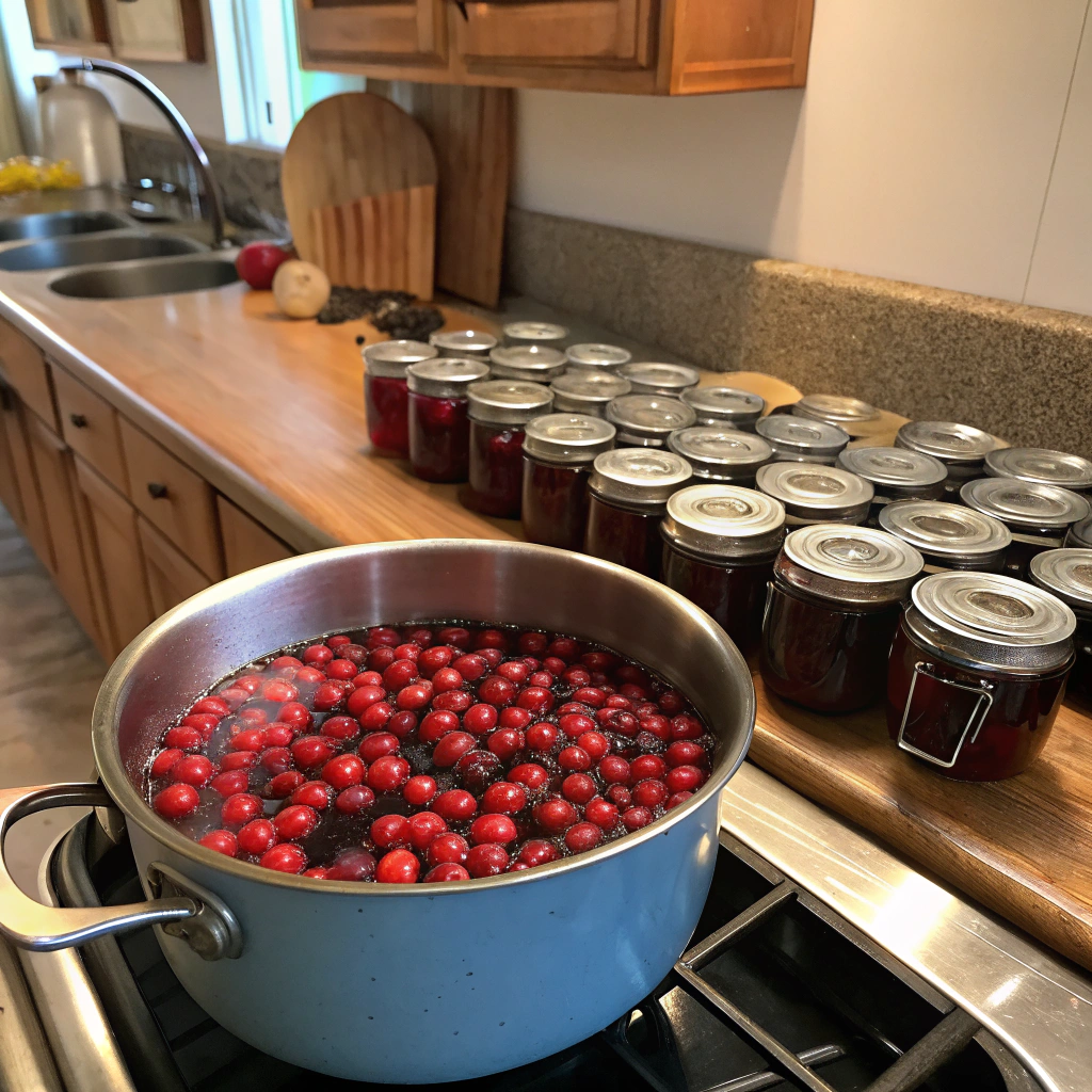 What is Mayhaw Jelly? 1 Cooking mayhaw jelly in a home kitchen (What is Mayhaw Jelly ?)