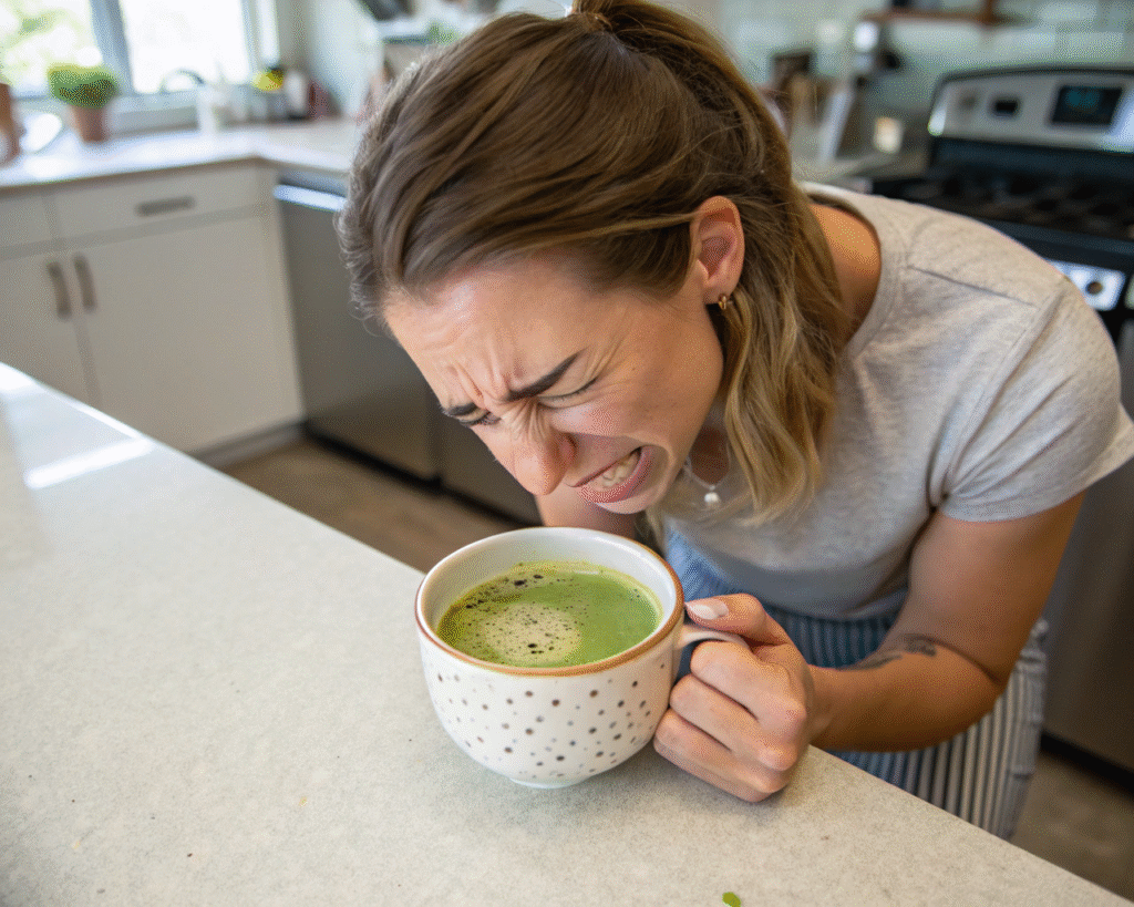 How to Prepare Matcha Tea – Easy & Delicious Beginner’s Guide 2 A failed attempt at making matcha with visible clumps