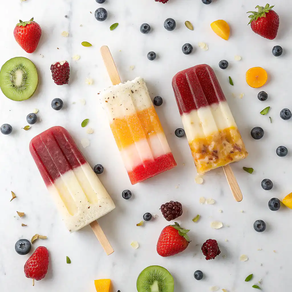 Rocket Popsicle: A Nostalgic Blast of Flavor 2 Rocket popsicle layers with ingredient callouts