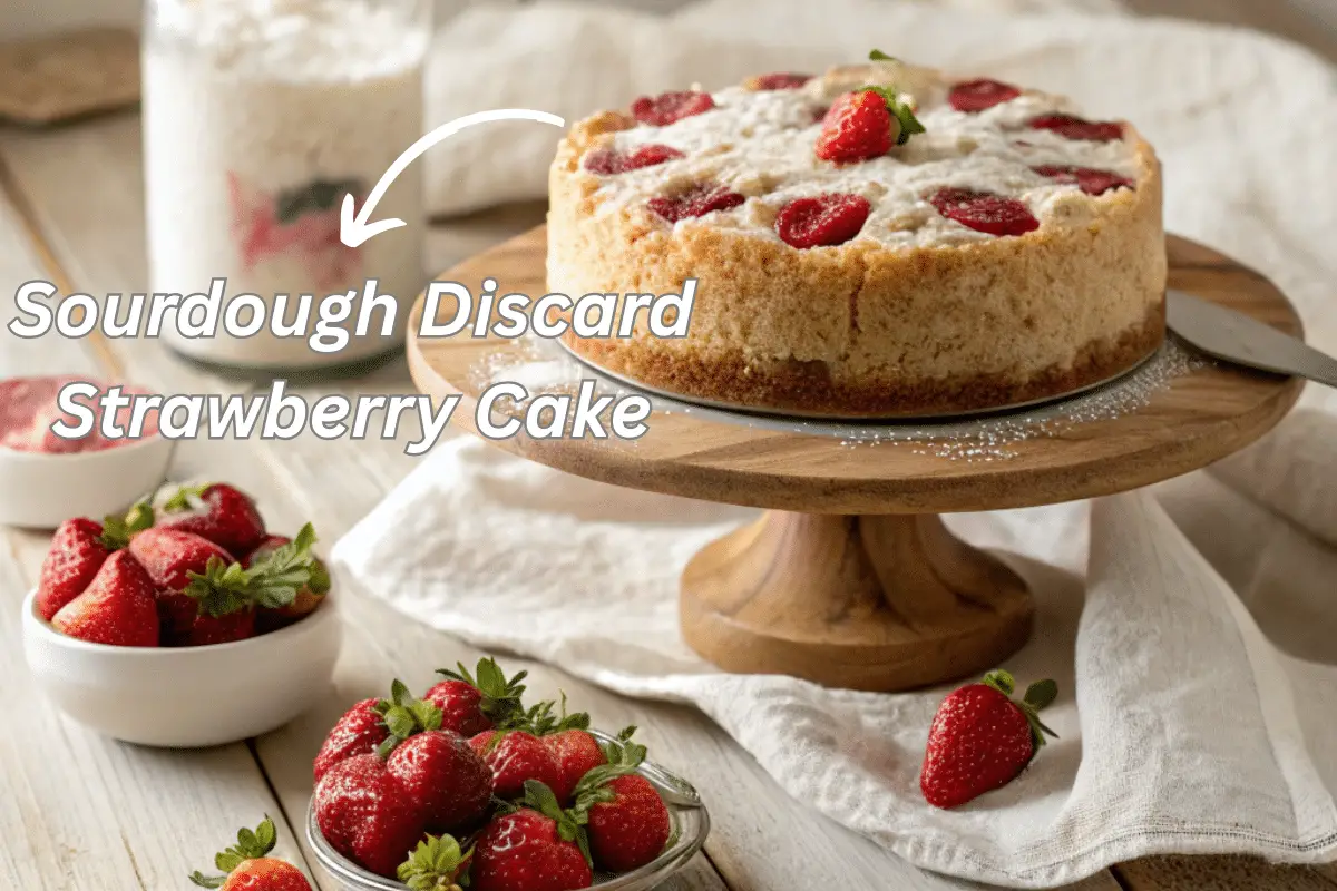 Sourdough Discard Recipes – Delicious, Easy & Zero Waste 4 The Best Sourdough Discard Strawberry Cake Recipe You’ll Ever Try