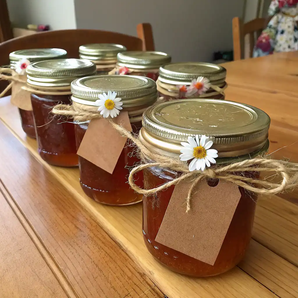Mayhaw Jelly Recipe 3 Gift-wrapped jars of mayhaw jelly Recipe