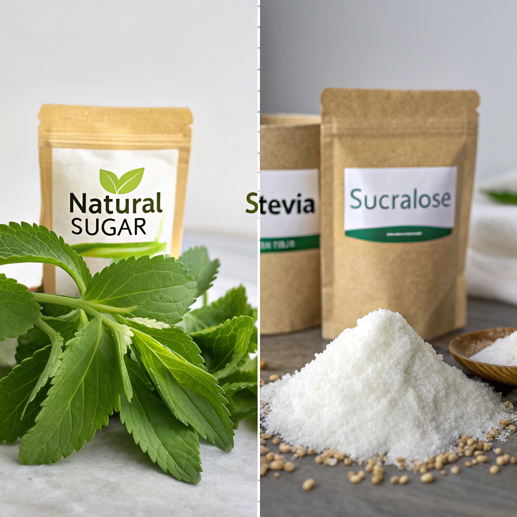 Alani Energy Drink Ingredients: What’s Really Inside 2 Sweetener comparison chart with sucralose highlighted