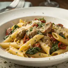 Tuscan Sausage Pasta Recipe