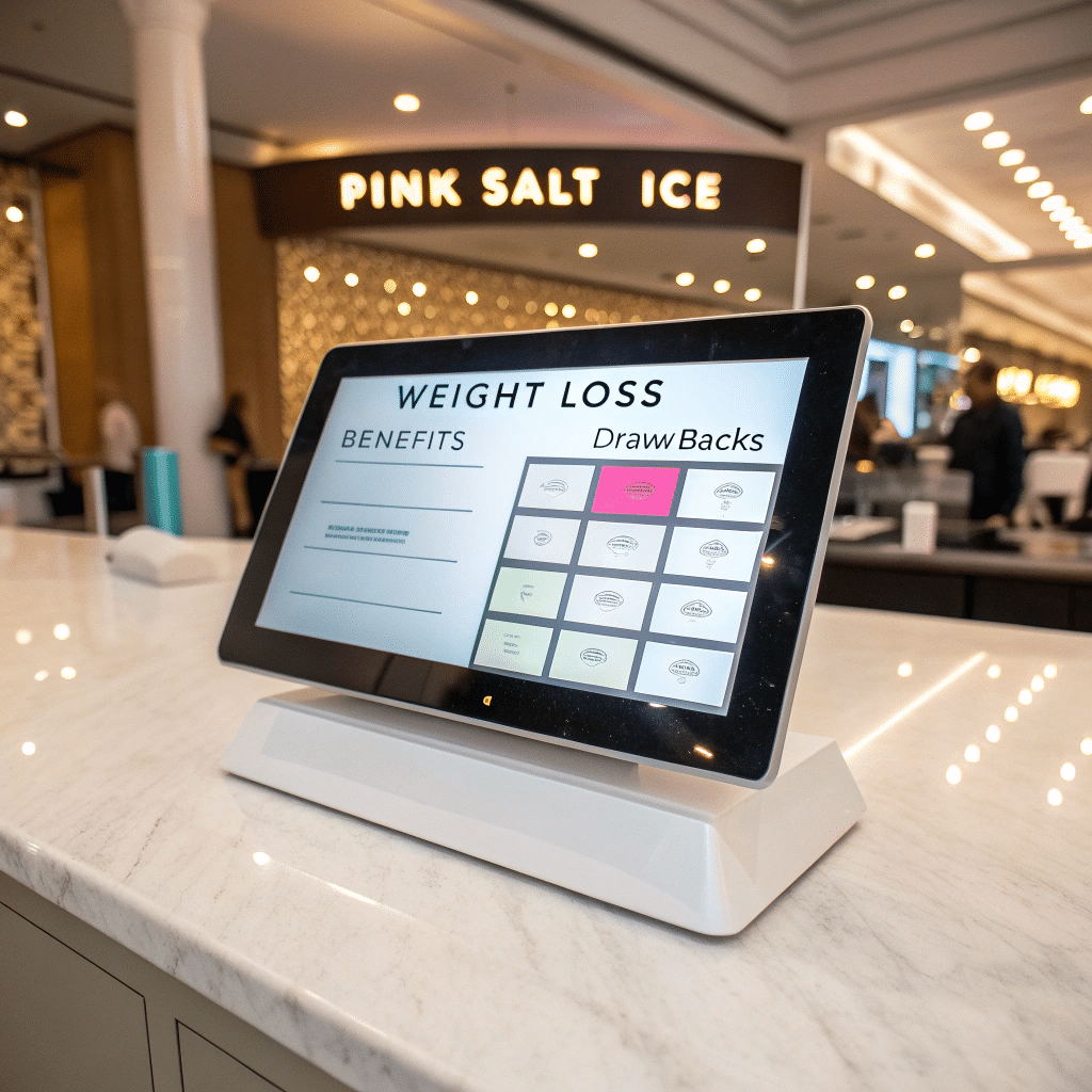 Pink Salt and Ice Weight Loss: Trendy Tactic or Just Cold Hype? 2 Table comparing wellness trend pros and cons